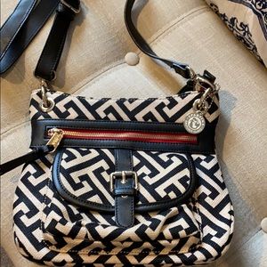 Spartina 449 tan and black crossbody